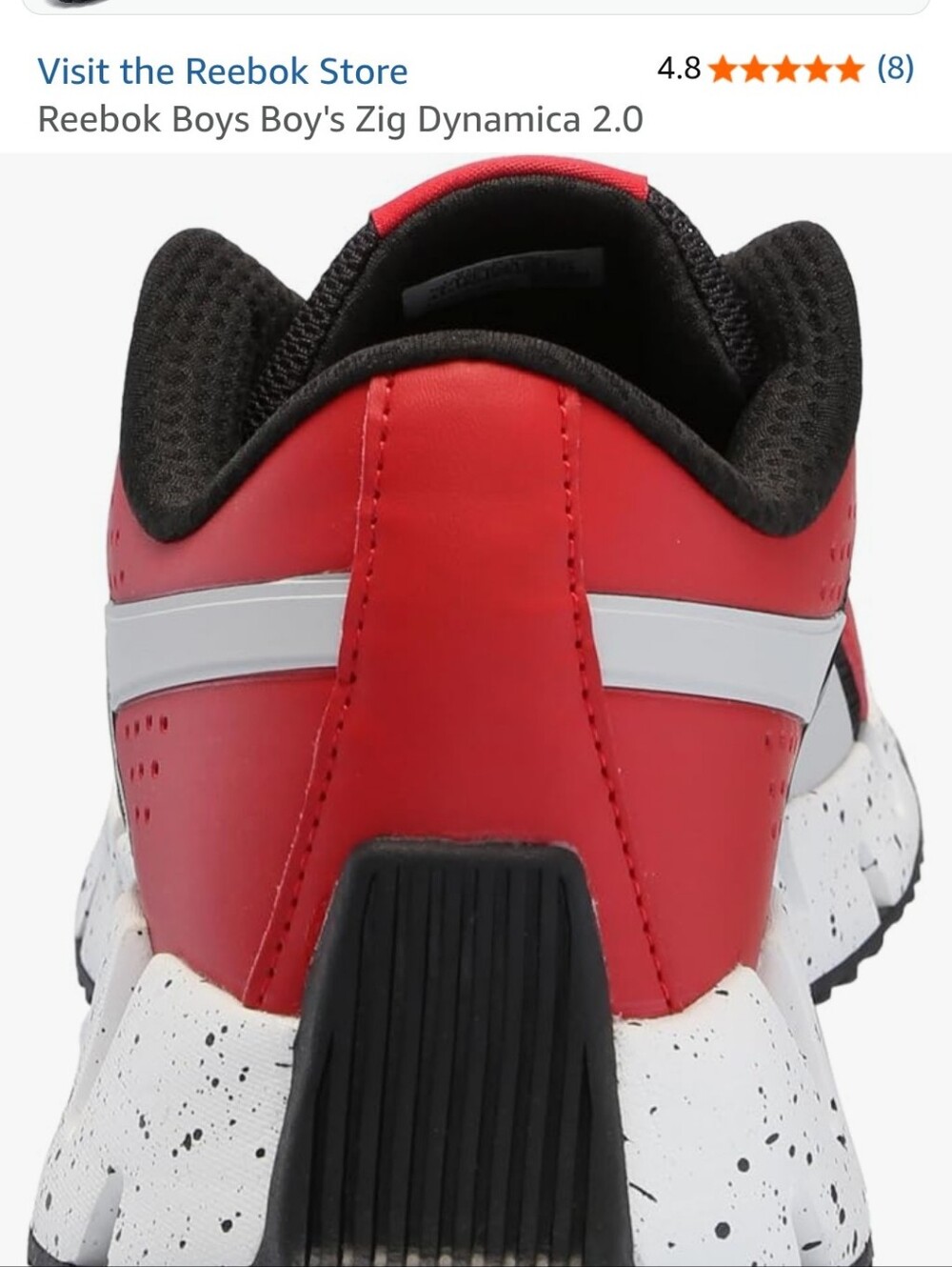 Reebok Boys Boy's Zig Dynamica 2.0 Sz 4 - Picture 3 of 4
